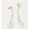 Basque Dainty Chain With Pearl Drop Earrings In Gold -Basque Store Online 793549540 1 1 720x928