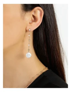 Basque Dainty Chain With Pearl Drop Earrings In Gold -Basque Store Online 793549540 4 720x928