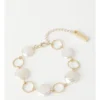 Basque Flat Pearl Chain Bracelet In Gold -Basque Store Online 793549630 1 1 720x928