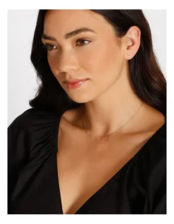 Basque Trio Stone Fine Chain Necklace In Gold -Basque Store Online 822609640 4 720x928