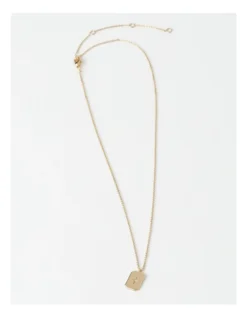 Basque Star Charm Necklace In Gold