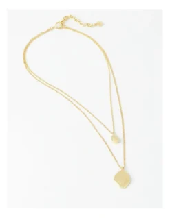 Basque Delicate Layered Necklace In Gold