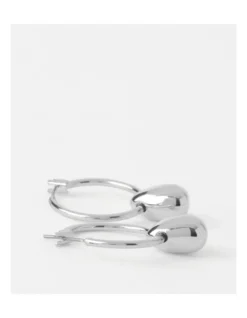 Basque Droplet Hoop In Silver 7 Basque Droplet Hoop In Silver -Basque Store Online 822611620 3 720x928