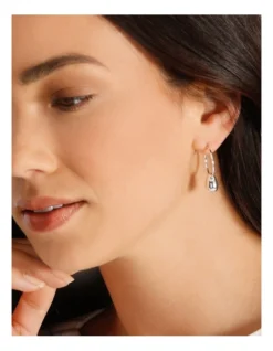 Basque Droplet Hoop In Silver 8 Basque Droplet Hoop In Silver -Basque Store Online 822611620 4 720x928