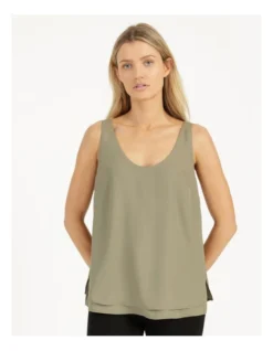 Basque Double Layer Cami Green -Basque Store Online 842079520 3 720x928
