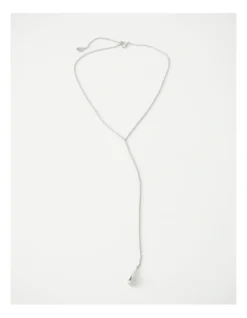 Basque Teardrop Necklace In Silver
