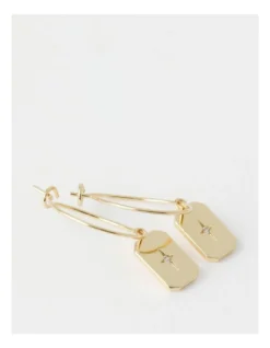 Basque Star Charm Drop Earring In Gold -Basque Store Online 854600230 3 720x928