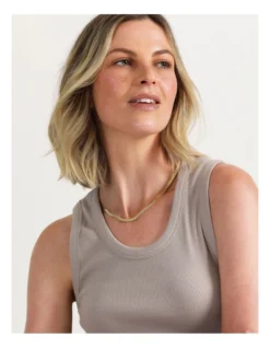 Basque Snake Chain Necklace In Gold -Basque Store Online 860224690 4 720x928