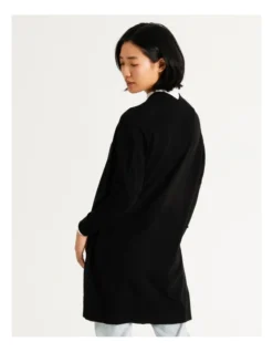 Basque Longline Cardigan In Black -Basque Store Online 879793030 4 720x928