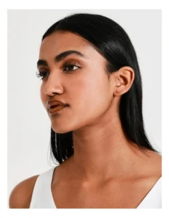 Basque Triangle Mini Crystal Stud Earrings In Gold -Basque Store Online 906863410 4 720x928