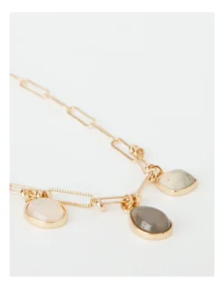 Basque Triple Stone Charm Necklace In Multi -Basque Store Online 906864220 3 1 720x928