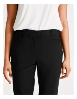 Basque Organic Cotton Blend Sateen Pant In Black -Basque Store Online 918825760 4 720x928