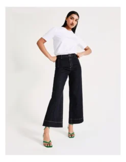 Basque Seam Detail Organic Cotton Tee In White -Basque Store Online 918827110 3 720x928