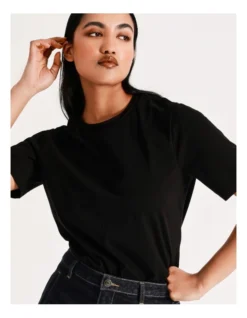 Basque Seam Detail Organic Cotton Tee In Black 15 Basque Seam Detail Organic Cotton Tee In Black -Basque Store Online 918827200 7 720x928