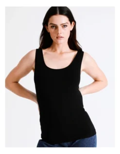 Basque Seamfree Recycled Blend Tank In Black -Basque Store Online 918827380 3 720x928