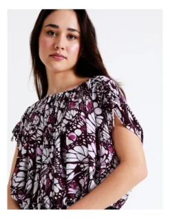 Basque Drawstring Detail Top In Assorted -Basque Store Online 918828640 3 720x928