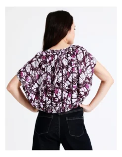 Basque Drawstring Detail Top In Assorted -Basque Store Online 918828640 6 720x928