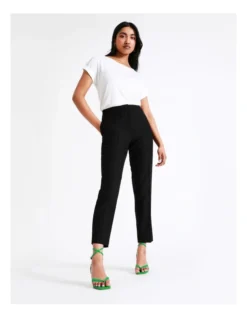 Basque Essential Cropped Slim Leg Pant In Black -Basque Store Online 924717250 6 720x928