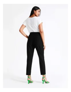 Basque Essential Cropped Slim Leg Pant In Black -Basque Store Online 924717250 7 720x928