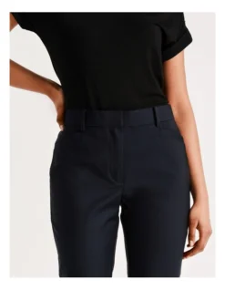 Basque Organic Cotton Blend Sateen Pant In Midnight -Basque Store Online 924718510 4 720x928
