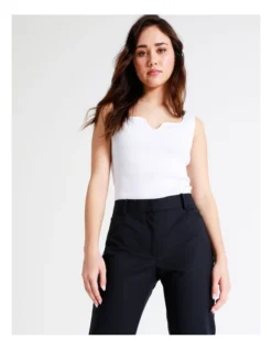 Basque Organic Cotton Blend Sateen Pant In Midnight -Basque Store Online 924718780 5 720x928