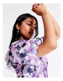 Basque Ruffle Lace Up Blouse In Assorted -Basque Store Online 928702540 4 720x928