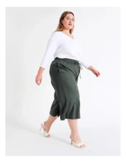 Basque Linen Culotte In Khaki -Basque Store Online 928702630 4 720x928