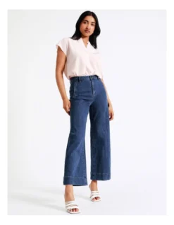 Basque Boxy Grown On Blouse In Dusty Pink -Basque Store Online 931810330 7 720x928