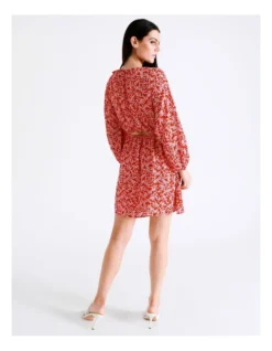 Basque Cut Out Recycled Georgette Mini Dress In Multi -Basque Store Online 934713550 7 720x928