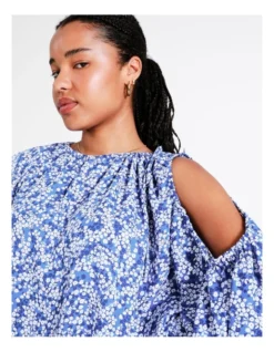 Basque Cut Out Recycled Georgette Top In Assorted -Basque Store Online 934713730 4 720x928