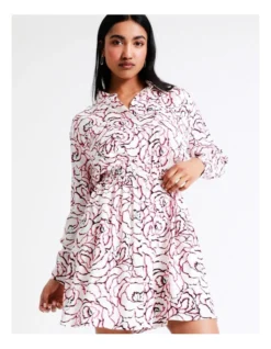 Basque Mini Shirt Dress In Assorted -Basque Store Online 936115930 5 720x928