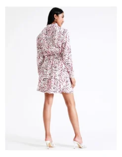 Basque Mini Shirt Dress In Assorted -Basque Store Online 936115930 7 720x928