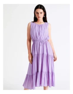 Basque Self Tie Tiered Midi Dress In Lilac 14 Basque Self Tie Tiered Midi Dress In Lilac -Basque Store Online 936116020 6 720x928