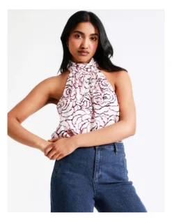 Basque Halter Neck Top In Multi -Basque Store Online 936116380 3 720x928