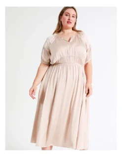 Basque Waist Detail Bruised Poly Satin Midi Dress In Dusty Pink 13 Basque Waist Detail Bruised Poly Satin Midi Dress In Dusty Pink -Basque Store Online 936117010 5 720x928