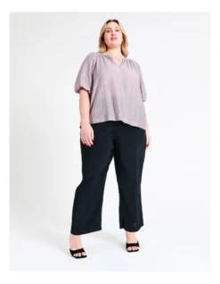 Basque Wide Leg Pant In Blue -Basque Store Online 936117100 3 720x928