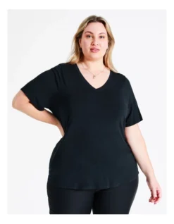 Basque Bamboo Jersey Tee In Navy