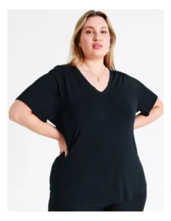 Basque Bamboo Jersey Tee In Navy -Basque Store Online 936117190 4 720x928