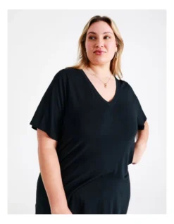 Basque Bamboo Jersey Tee In Navy -Basque Store Online 936117190 7 720x928