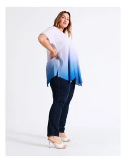Basque Hanky Hem Top In Blue Ombre -Basque Store Online 936117280 6 720x928