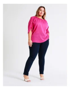 Basque Ruched Detail Top In Pink -Basque Store Online 936239230 5 720x928