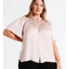 Basque Ruched Neck Satin Top In Dusty Pink -Basque Store Online 936239320 1 720x928