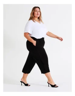 Basque Wide Leg Jersey Pant In Black -Basque Store Online 940265560 3 720x928