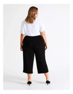 Basque Wide Leg Jersey Pant In Black -Basque Store Online 940265560 6 720x928