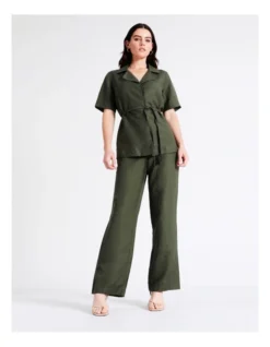 Basque Self Tie Top In Khaki -Basque Store Online 945496180 3 720x928