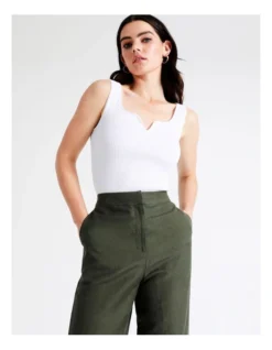 Basque Straight Leg Pant In Khaki 14 Basque Straight Leg Pant In Khaki -Basque Store Online 945496270 6 720x928