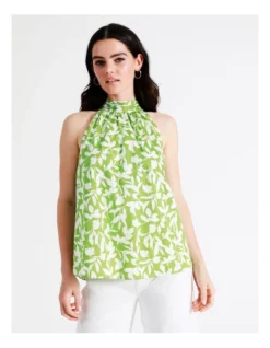 Basque Halter Neck Organic Cotton Top In Assorted -Basque Store Online 945496630 3 720x928