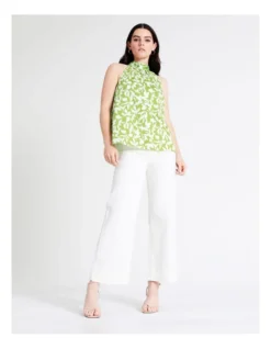 Basque Halter Neck Organic Cotton Top In Assorted -Basque Store Online 945496630 4 720x928