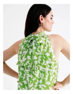 Basque Halter Neck Organic Cotton Top In Assorted -Basque Store Online 945496630 5 720x928