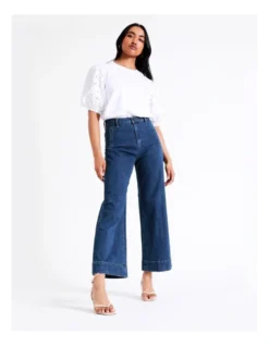 Basque Cotton Broderie Sleeve Tee In White 11 Basque Cotton Broderie Sleeve Tee In White -Basque Store Online 945496720 3 720x928